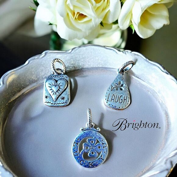 BRIGHTON Positive Affirmation Dangle Charms, $18 Each! TIMELESS - Picture 1 of 8